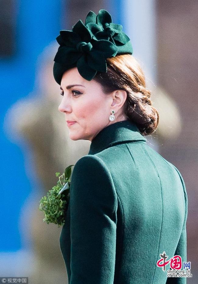 Kate Middleton en vert pour la parade de la Saint Patrick