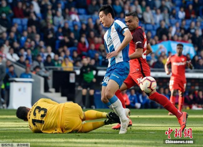 Liga : première défaite pour Wu Lei en Espagne