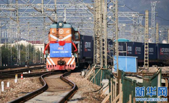 La valeur du fret des trains Chine-Europe a progressé de 106% en 2018