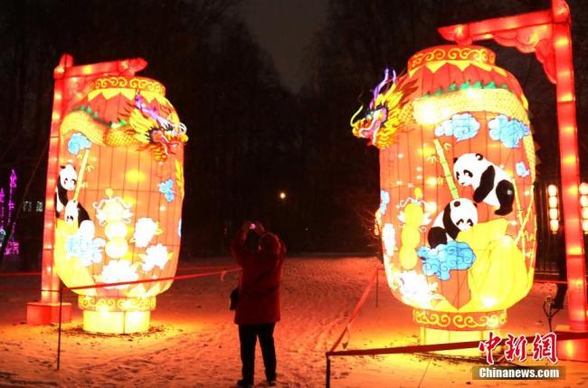 Exposition de lanternes traditionnelles chinoises à Moscou