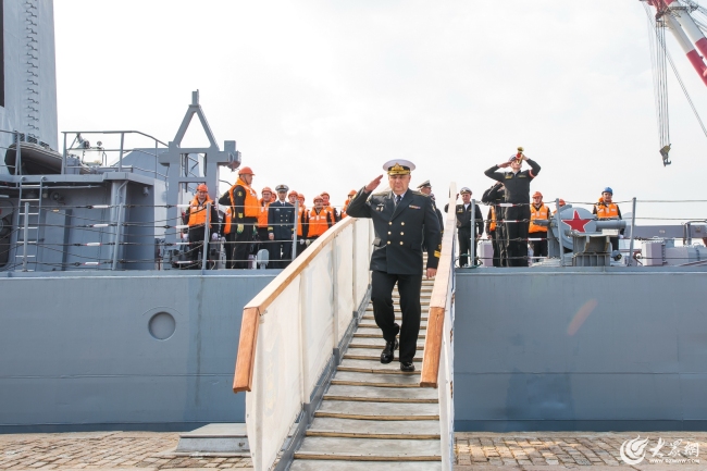 Отряд кораблей Тихоокеанского флота ВМФ России посетил Циндао