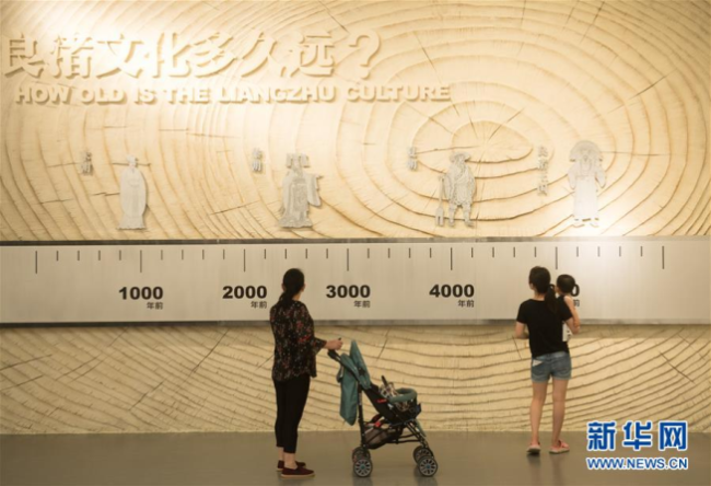 Посетители в Музее Лянчжу (в городе Ханчжоу пров. Чжэцзян)