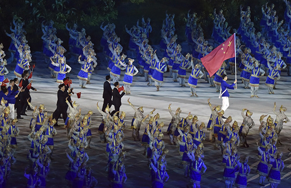 اٹھارہویں ایشیائی گیمز  کا انڈونیشیا میں افتتاح، چینی صدر شی جن پھنگ کی خصوصی نمائندے سون چھون لان کی افتتاحی تقریب میں شرکت