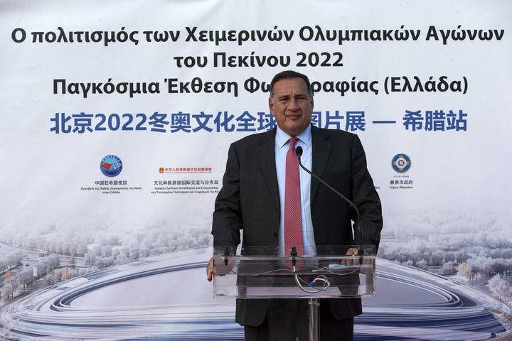 تشکر چین از پیام رئیس  کمیته المپیک یونان برای المپیک زمستانی پکن به زبان چینیا