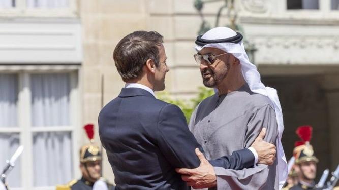 دیدار رئیس امارات با رئیس جمهور فرانسها