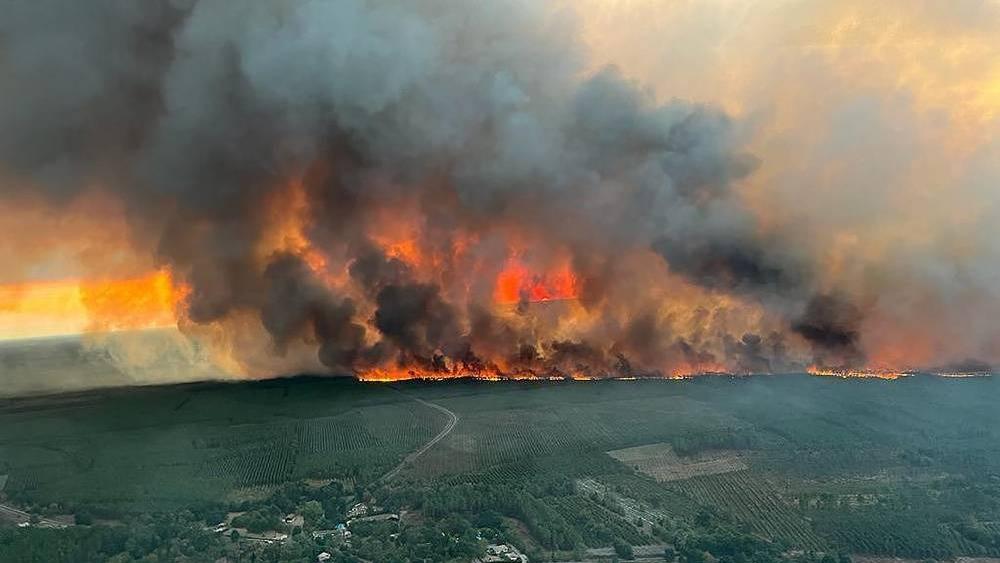 آتش سوزی جنگل ها در جنوب فرانسها