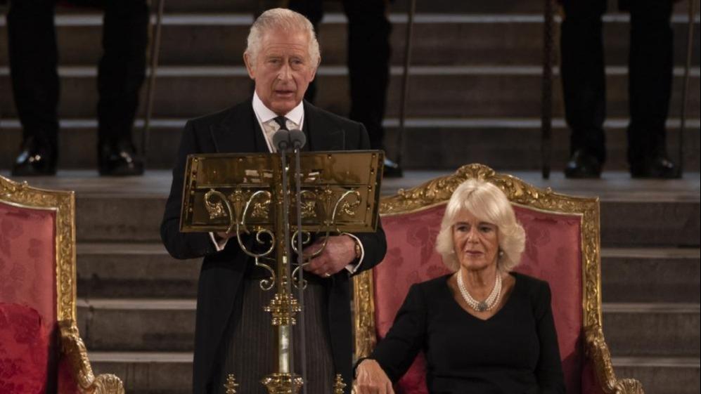 نخستین سخنرانی پادشاه جدید انگلیس در پارلمان این کشورا