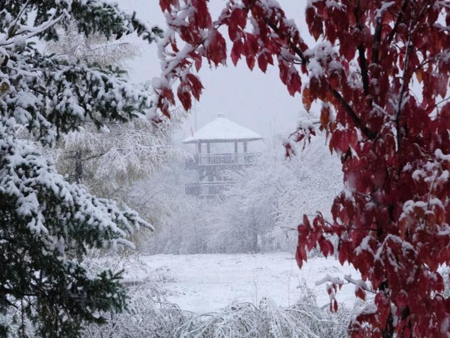 吉林省各地で気温低下、降雪を観測