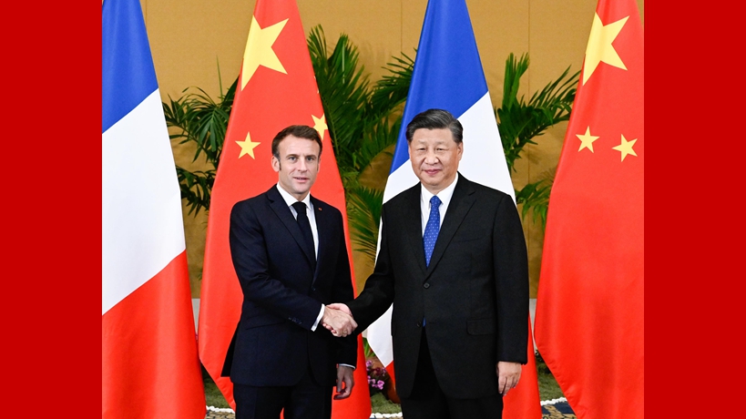 دیدار رؤسای جمهور چین و فرانسه در بالیا