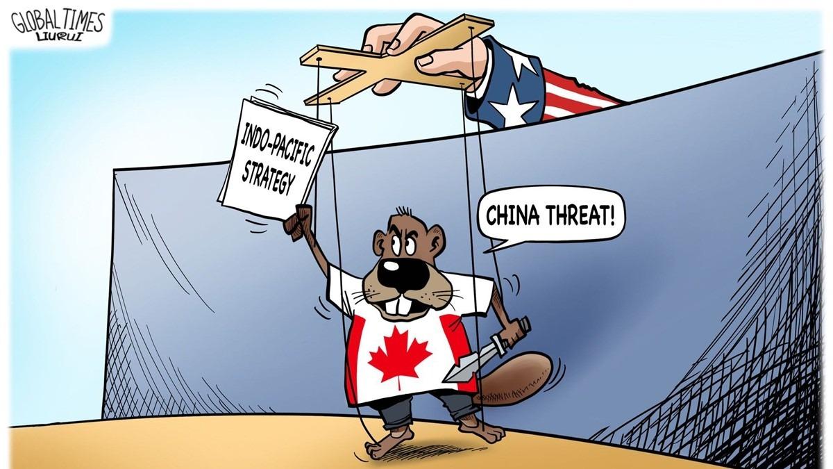 کاریکاتور| کانادا عروسک دست‌نشانده آمریکا!ا