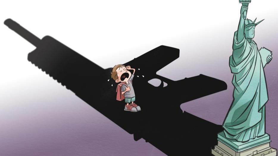 کاریکاتور| سایه ترسناک خشونت سلاح در آمریکا