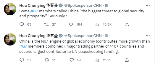 اگر چین تهدید است، گروه هفت که جنگ علیه کشورهای دارای حاکمیت برپا کرده، چیست؟ا