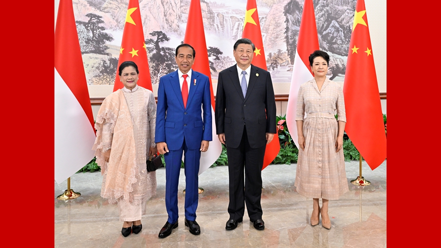 دیدار شی جین پینگ با رئیس جمهور اندونزیا