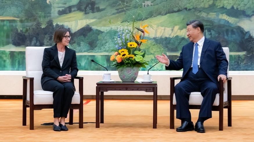 دیدار رهبر چین با رییس کمیته بین المللی صلیب سرخا