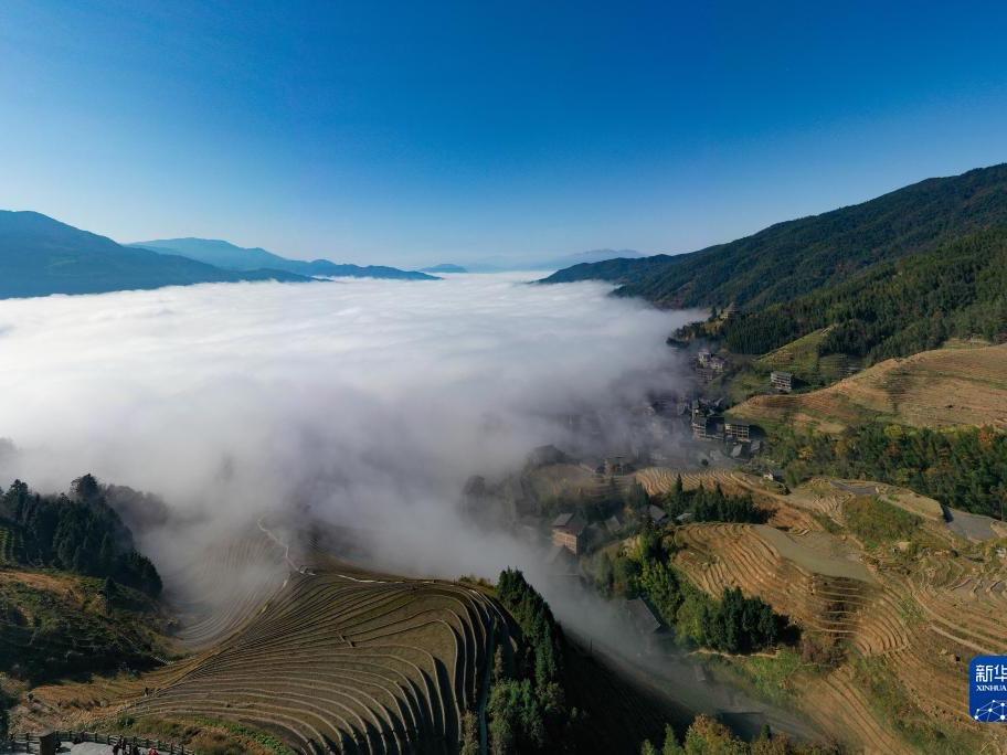 Pemandangan Ladang Teres yang Mempesona di Guangxi