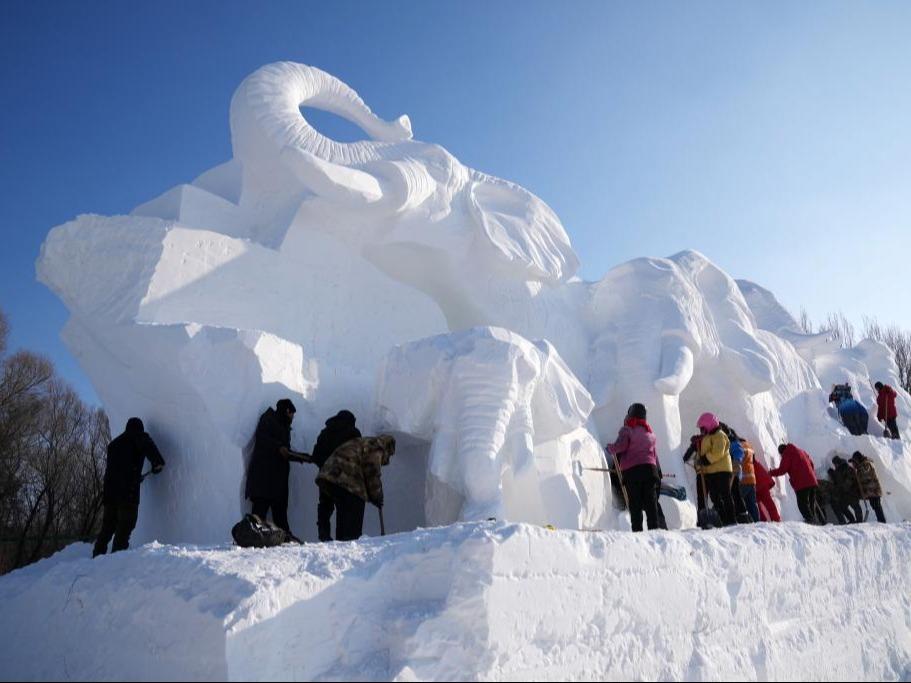 Ekspo Seni Ukiran Salji Antarabangsa Harbin dalam Fasa Persiapan