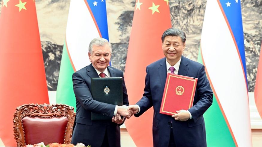 ملاقات رئیسان جمهور چین و ازبکستانا