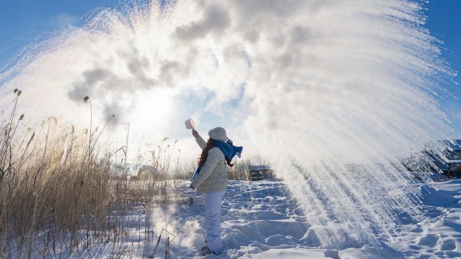 گردشگری زمستان تقویت کننده اقتصاد روستایی در شمال شرقی چین + تصاویرا
