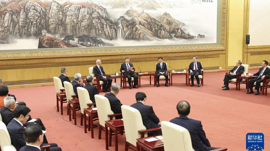 جشن مشترک رهبر چین با شخصیت های غیر حزبی در پکن