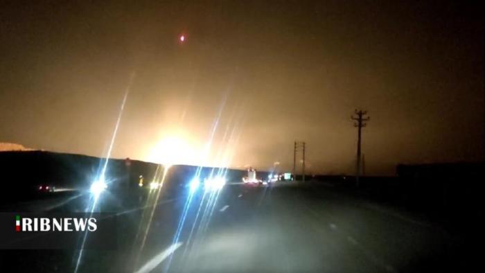 انفجار در خط لوله گاز در گردنه حلوایی شهرستان بروجنا