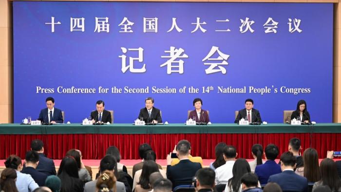 برگزاری کنفرانس مطبوعاتی  مربوط به معیشت مردم  مجلس ملی نمایندگان خلق چینا