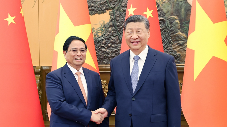 دیدار شی جین پینگ با نخست وزیر ویتناما
