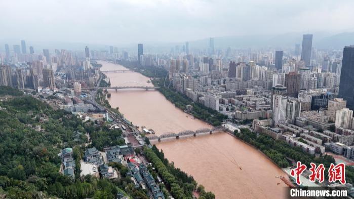 Panorama Lanzhou dari Sudut Udara