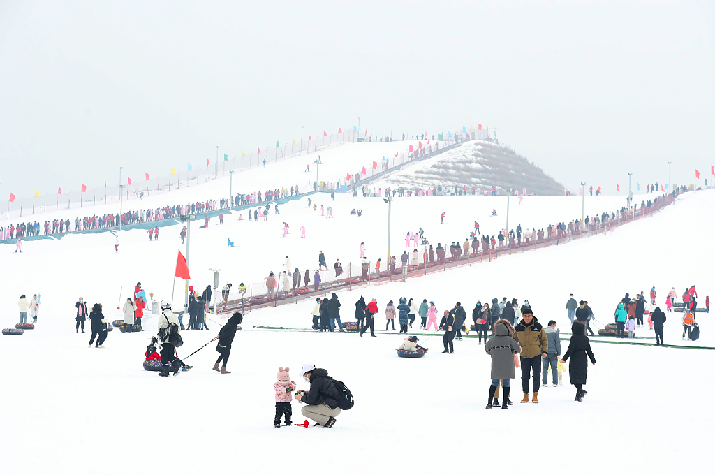 Resort i skive në qytetin Yinchuan gjatë Festës së Pranverës(Foto:VCG)
