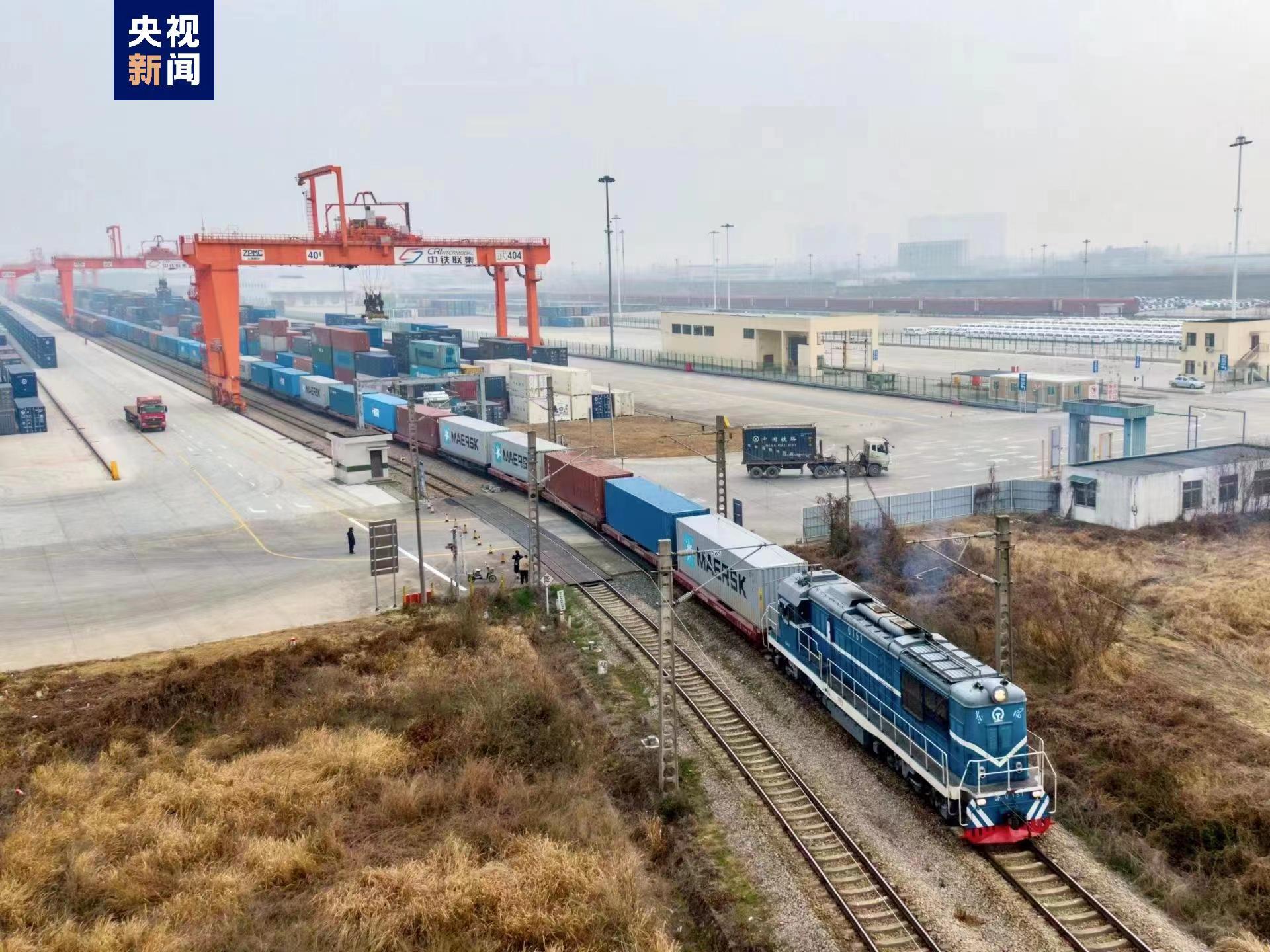 Jumlah Perjalanan Kereta Api Kargo China-Eropah (Wuhan) Cipta Rekod