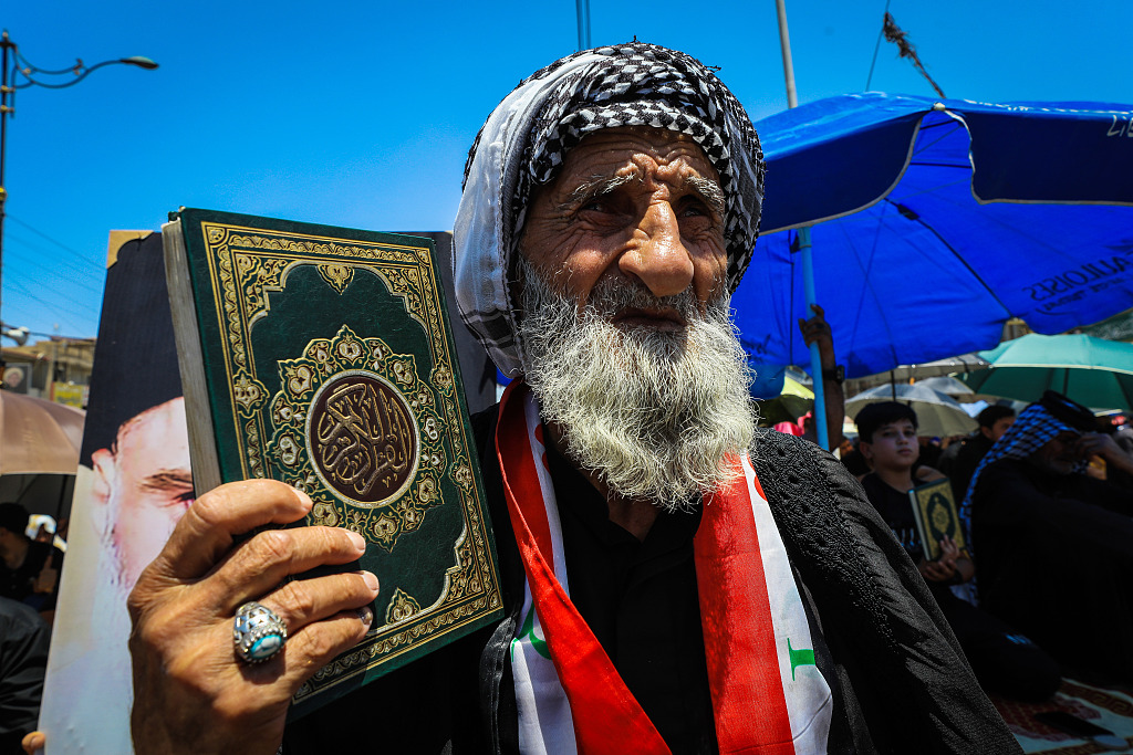 Protestues irakian n&euml; Bagdad(Foto:VCG)