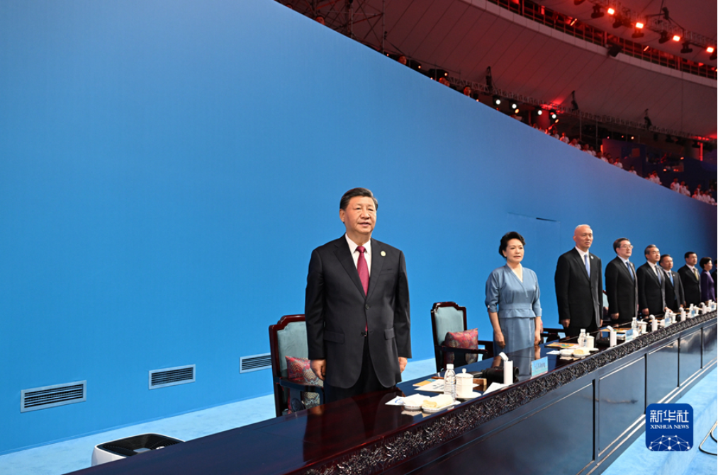 Presidenti kinez Xi Jinping në ceremoninë e hapjes(Foto:Xinhua)