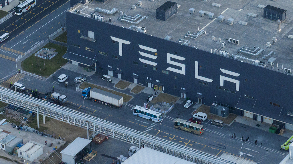 Giga fabrică Tesla de la Shanghai (Foto: CFP)