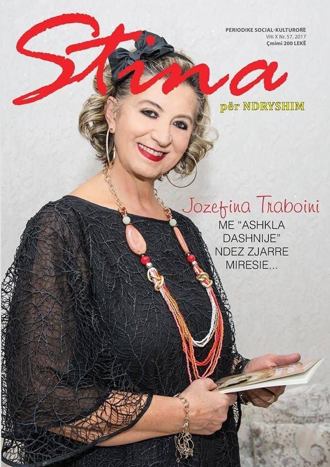 Jozefina ne kopertine te revistes Stina (Foto personale)