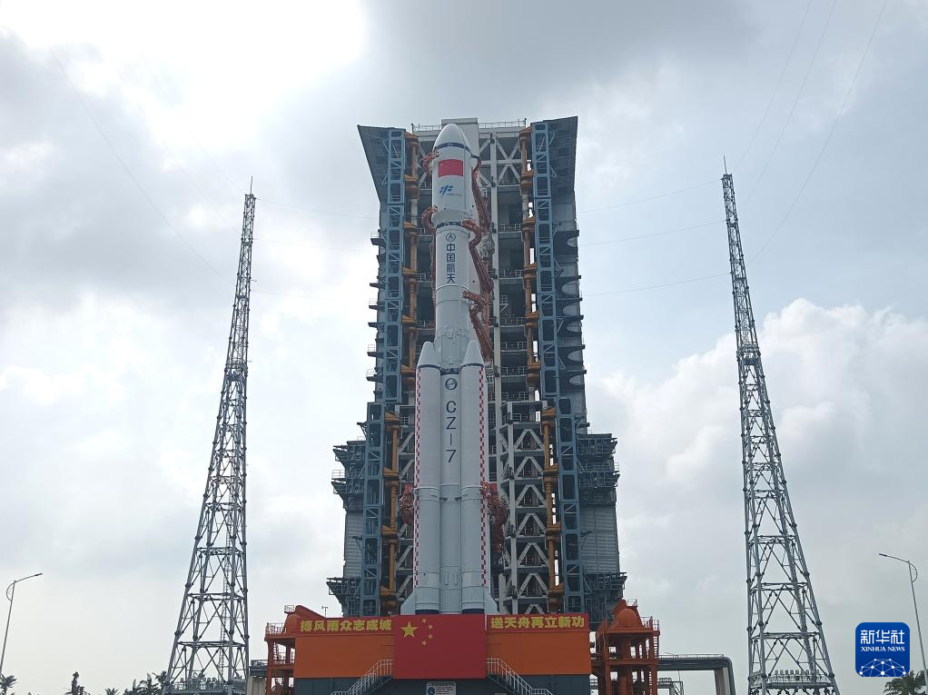 Anija kozmike transportuese Tianzhou-8 në Qendrën e Lëshimit të Raketave Wenchang, 13 nëntor 2024/Xinhua
