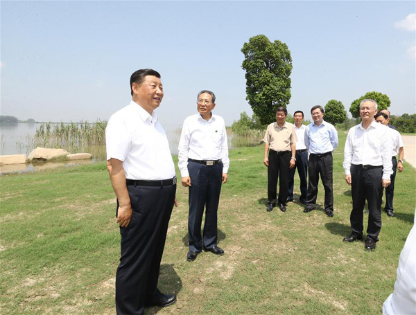 Ecological park at pagawaan ng bakal sa Anhui, sinuri ni Pangulong Xi Jinping