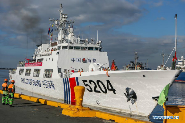 Bapor ng China Coast Guard, dumalaw sa Pilipinas sa kauna-unahang pagkakataon
