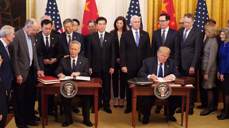 Çin ile ABD birinci faz ticaret anlaşmasını imzaladı