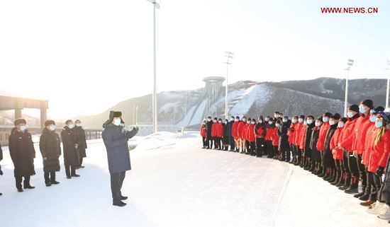 Chinese ice at snow sports, dapat tahakin ang landas ng inobasyong pansiyensiya’t pantekbolohiya — Xi Jinping_fororder_20210120ZhangJiakou550