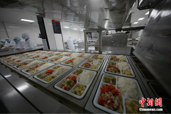 Pagbisita sa catering center ng China Railway Chengdu Group Co Ltd.