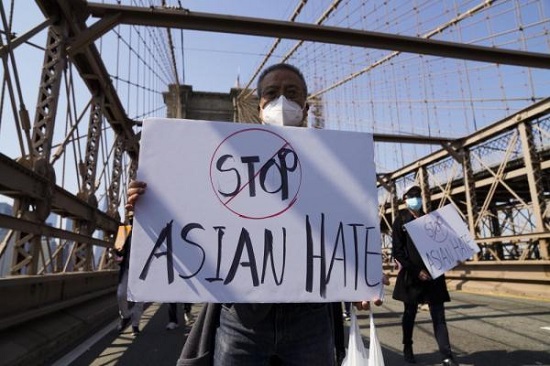 Malawakang kilos-protesta laban sa diskriminasyong panlahi at pagkamuhi sa mga Asyano, ginanap sa New York_fororder_20210405hate3550