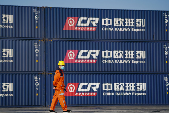 Freight train ng China Railway Express, dumating na ng Xi’an mula Uzbekistan_fororder_chinaralwayexpress