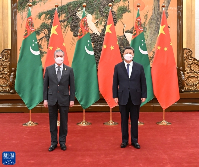 Pagpapalalim ng bilateral na kooperasyon sa Turkmenistan, ipinanawagan ng pangulong Tsino_fororder_20220205TsinaTurkmen