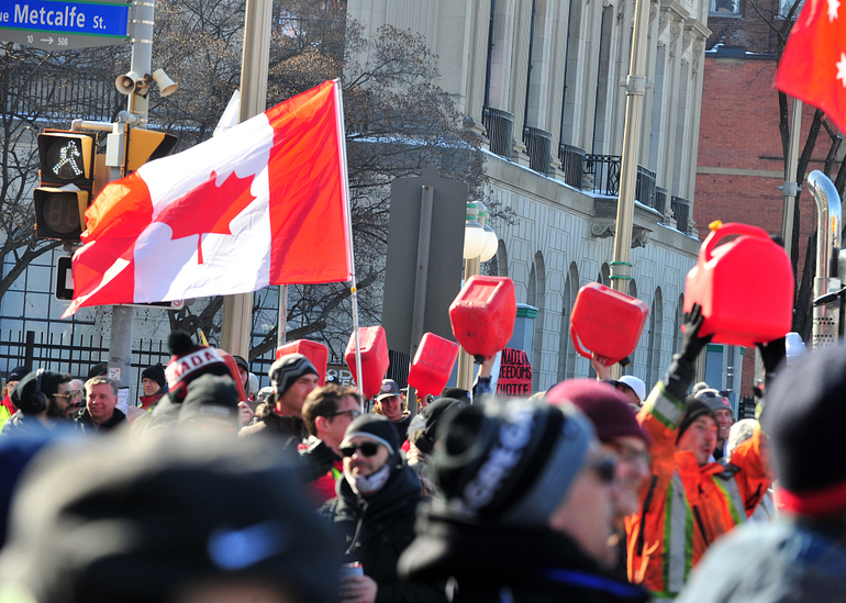 Kanadalı kamyon şoförlerinin protestoları devam ediyor_fororder_VCG31N1238278343