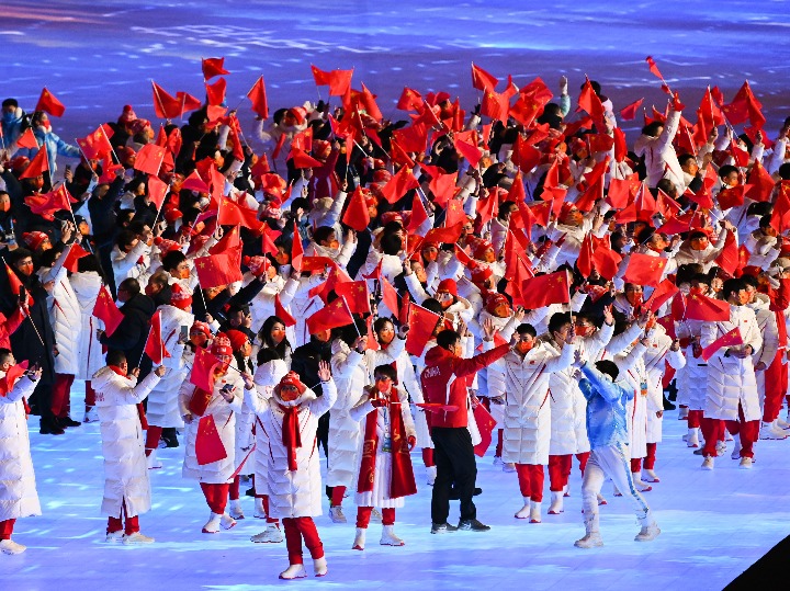 Xi: Çin sade, güvenli ve mükemmel olimpiyat oyunlarına ev sahipliği yapma sözünü yerine getirdi_fororder_XxjwshE007064_20220408_CBMFN0A002