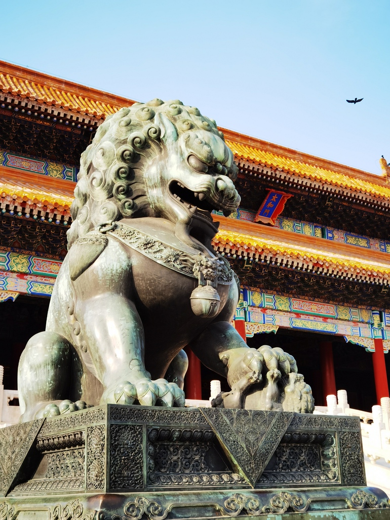 Çin'de imparatorluk saraylarında sıkça görülen aslan heykelleri_fororder_2222